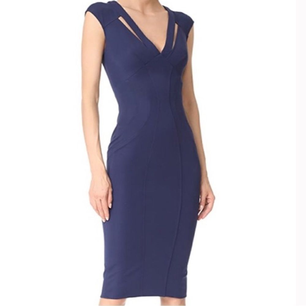 Zac Zac Posen Nightfall Joni Dress NWT 6 (fits like a 4), Teal Blue